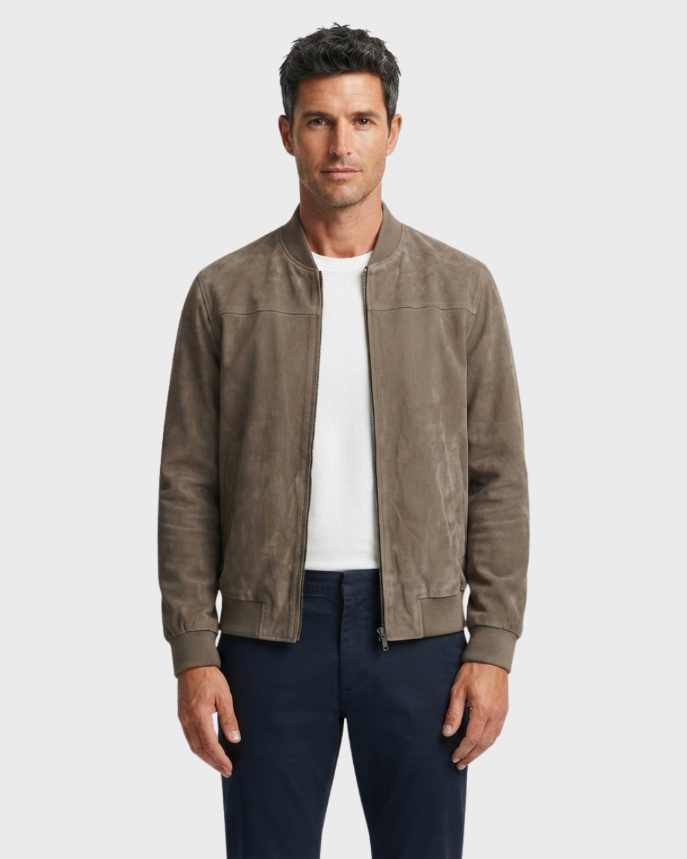 Soren Suede-Touch Bomber Jacket