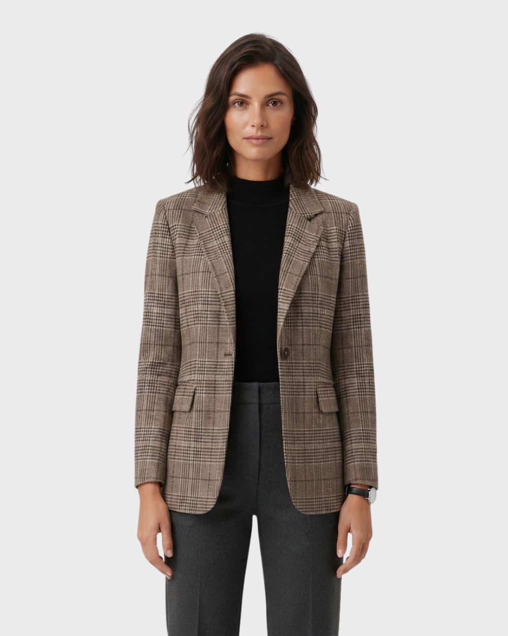 Celeste Tailored Check Blazer