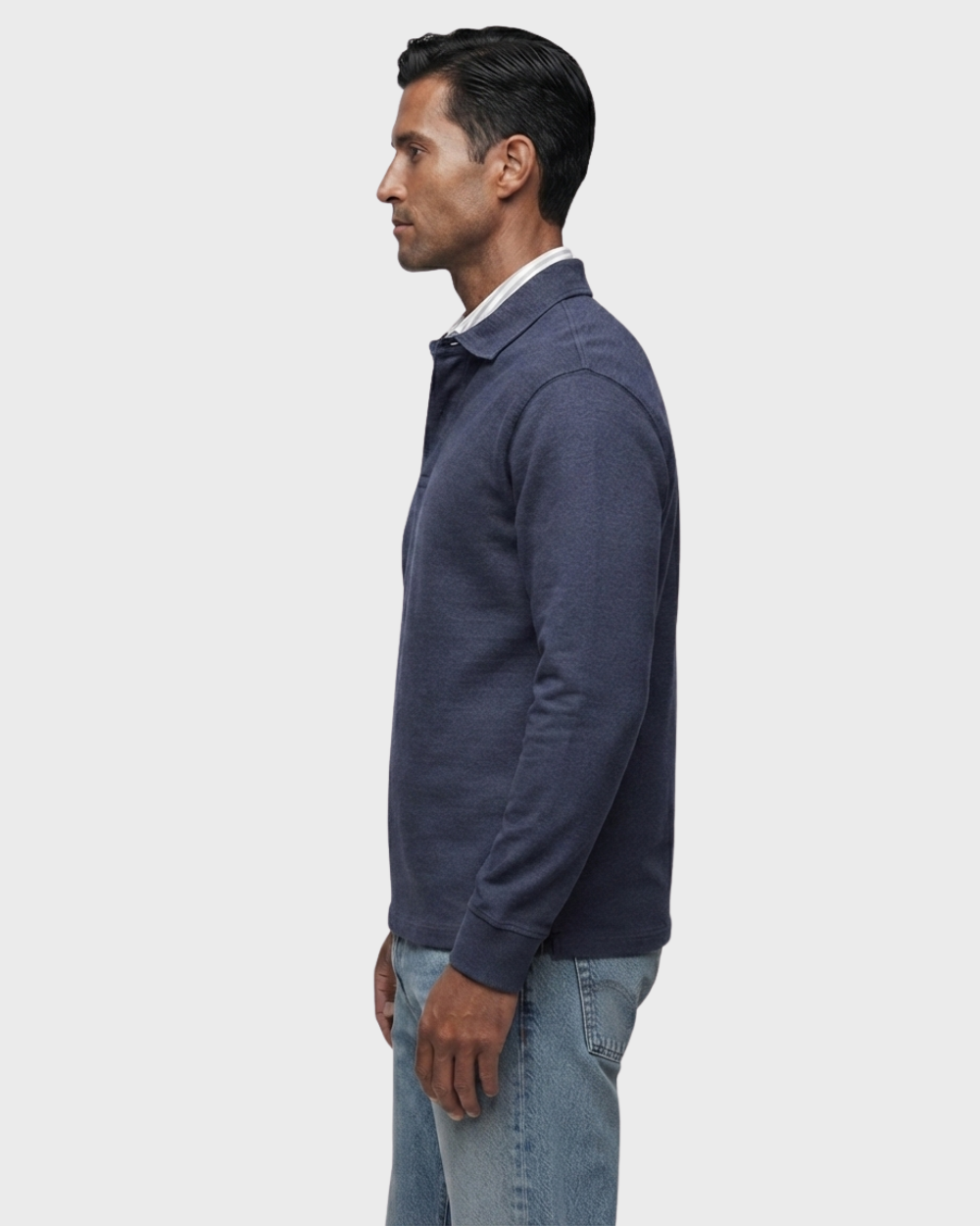 Alaric Long-Sleeve Polo Shirt