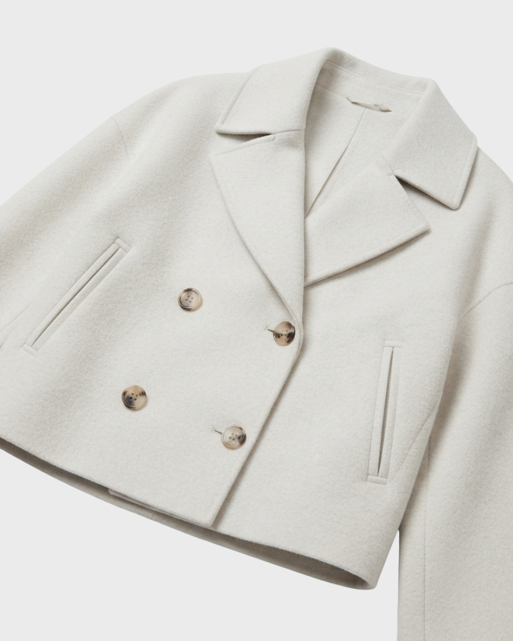 Elise Cropped Double-Breasted Jacket