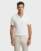 Lucien Classic Ribbed Polo Shirt