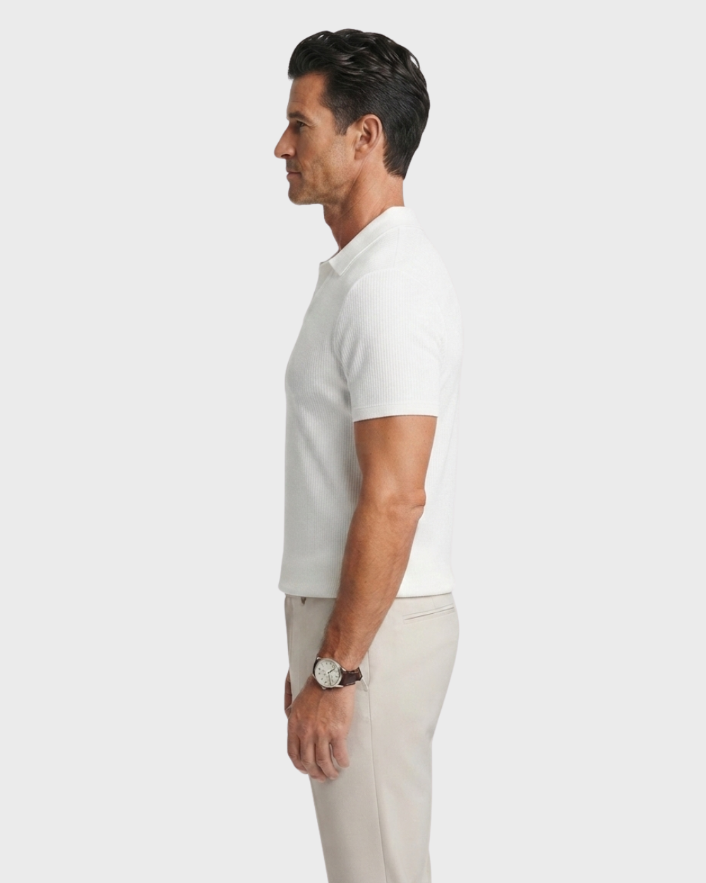 Lucien Classic Ribbed Polo Shirt
