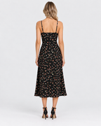 Freya Floral Sleeveless Bohemian Midi Dress