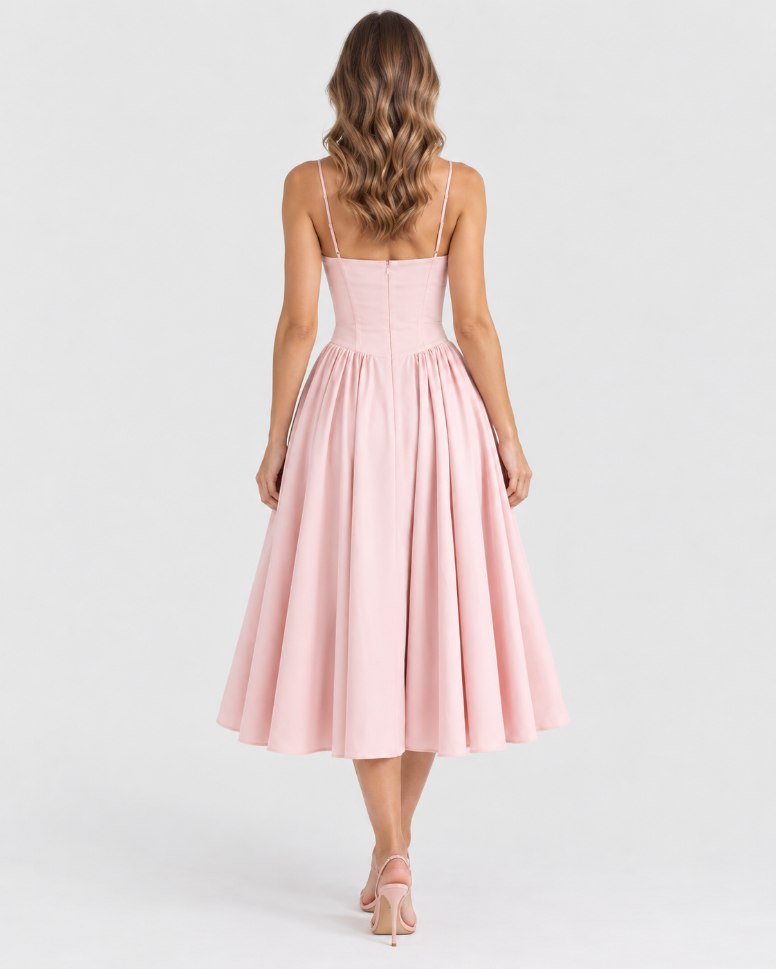 Flora Vintage Corset Midi Sundress