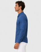 Liam Stand Collar Long Sleeve Summer Shirt