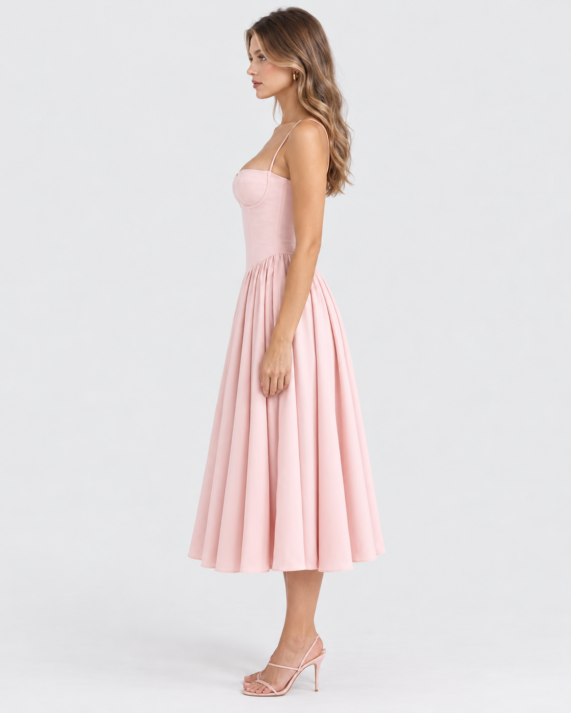 Flora Vintage Corset Midi Sundress