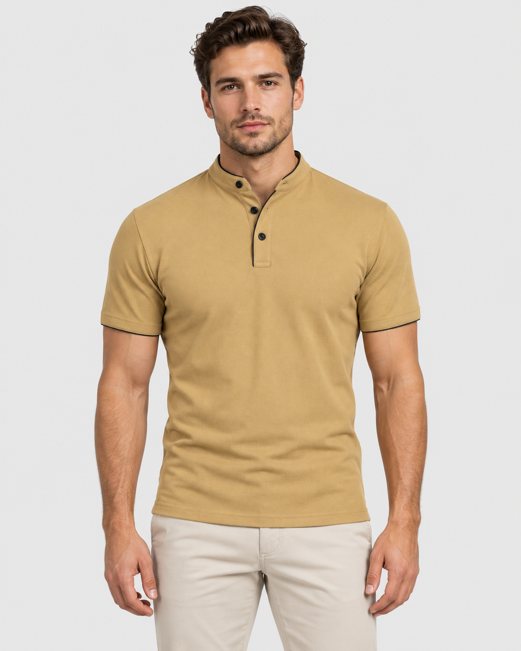 Liam Plaid Short Sleeve Polo Shirt