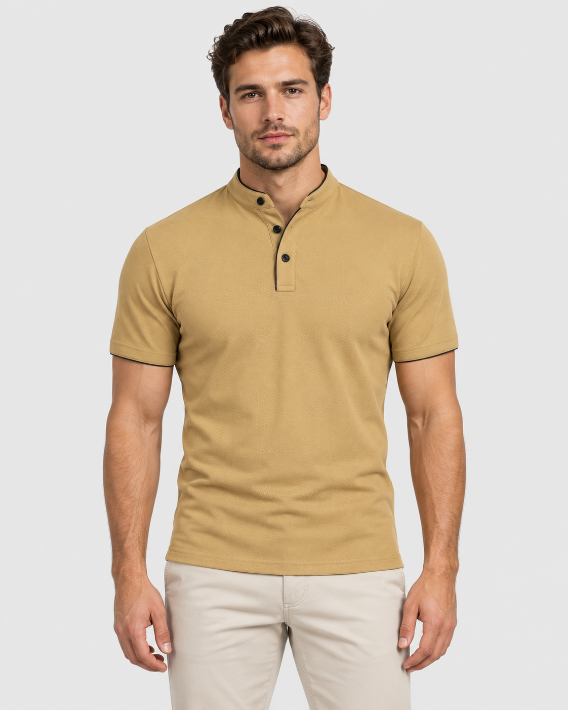 Liam Plaid Short Sleeve Polo Shirt