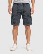Leo Combat Elastic Waist Cargo Shorts