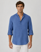Matteo Relaxed Mandarin Collar Shirt