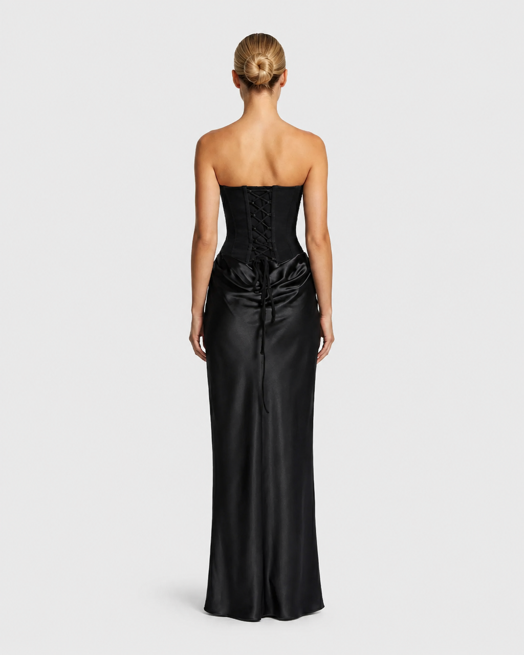 Genevieve Strapless Corset Maxi Dress