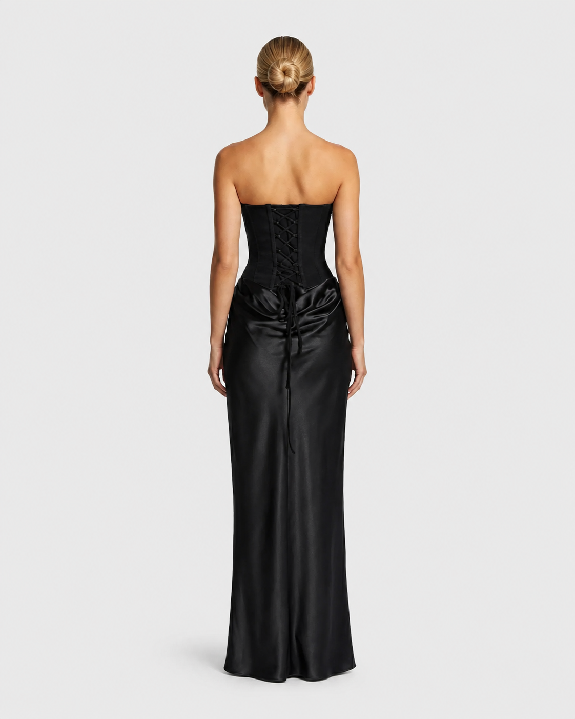 Genevieve Strapless Corset Maxi Dress