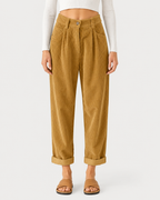 Avery High-Waisted Corduroy Trousers