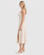 Juliette Floral Corset Midi Dress