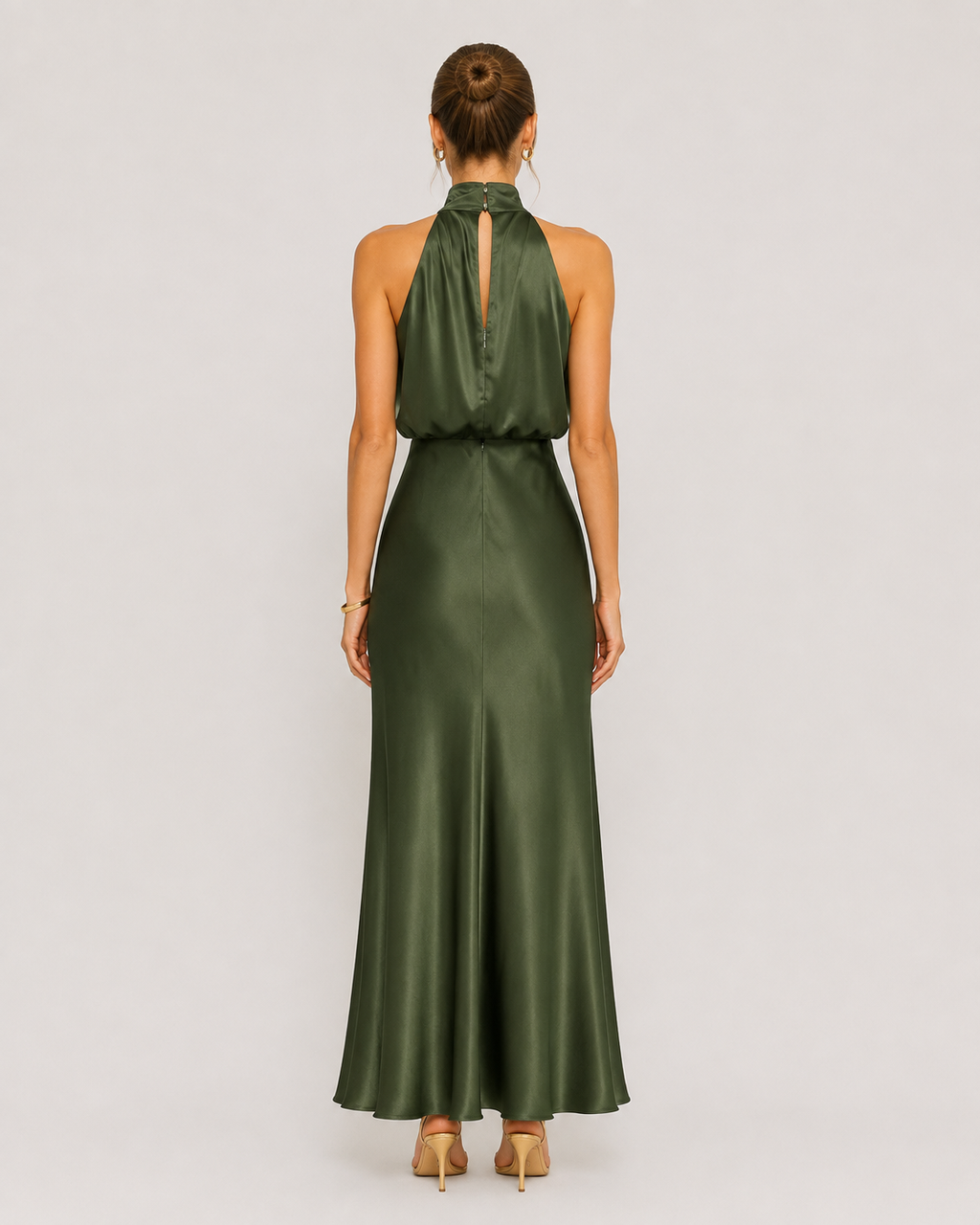 Margot Draped Halter Maxi Dress