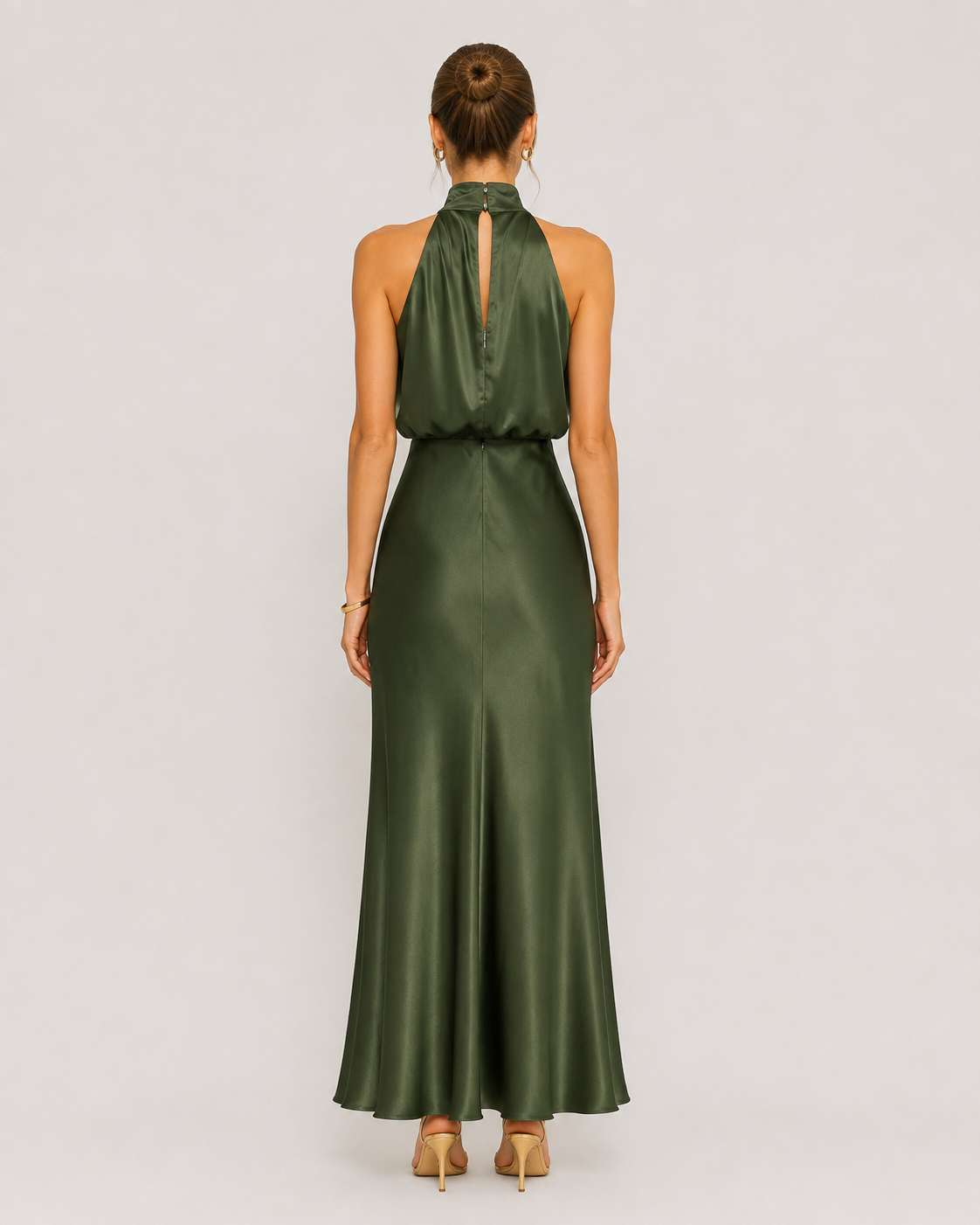 Margot Draped Halter Maxi Dress