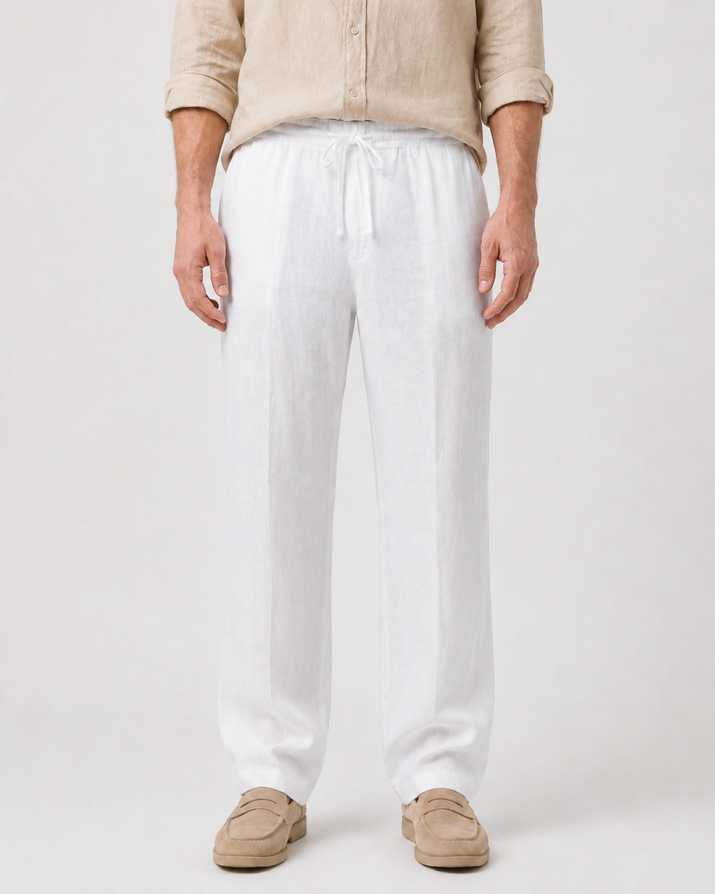 Landon Relaxed Linen-Blend Trousers
