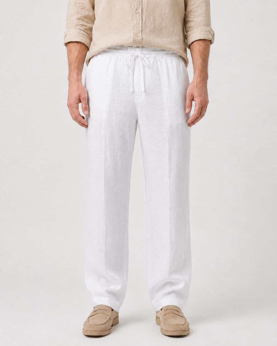 Landon Relaxed Linen-Blend Trousers