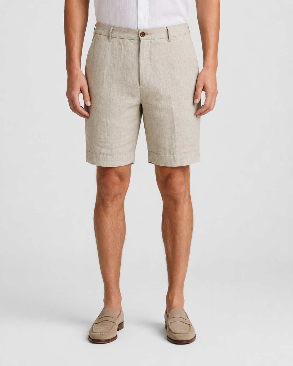 Julian Tailored Linen-Blend Shorts