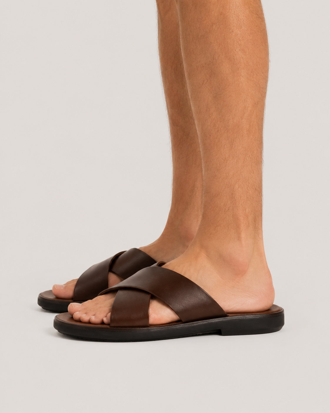 Dario Cross-Strap Slide Sandals
