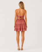 Arabella Lace Bodice Tiered Mini Dress