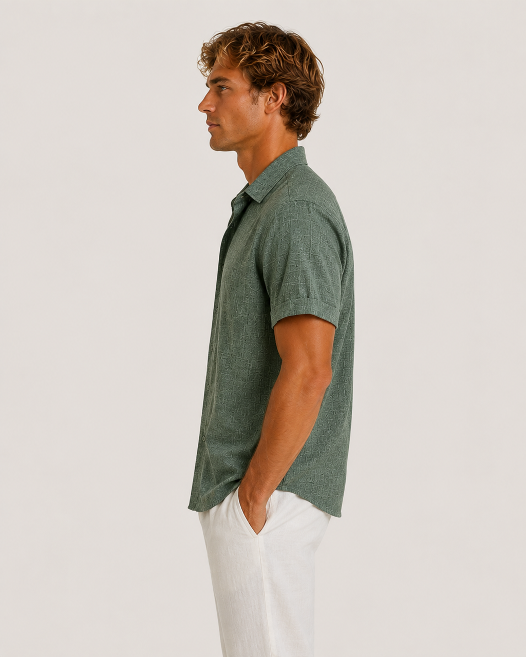 Oliver Relaxed Short-Sleeve Button Shirt