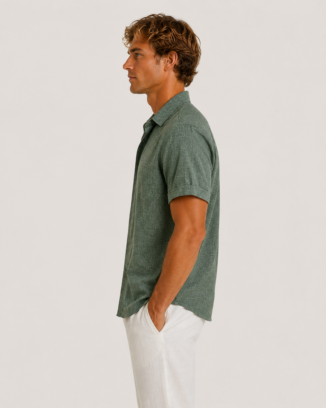 Oliver Relaxed Short-Sleeve Button Shirt