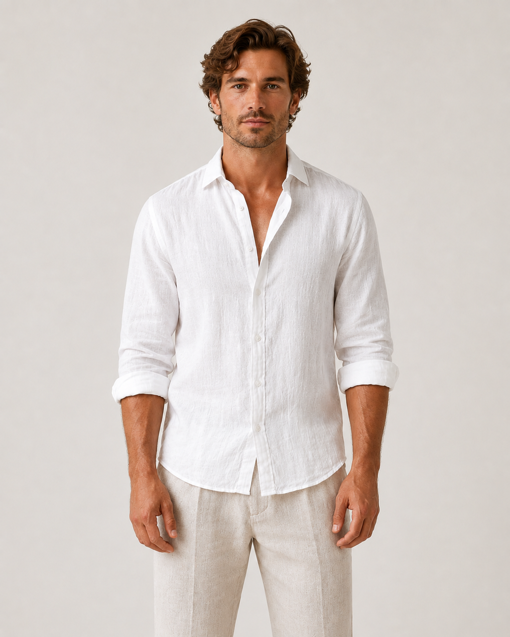 Sebastian Relaxed Linen-Blend Button Shirt