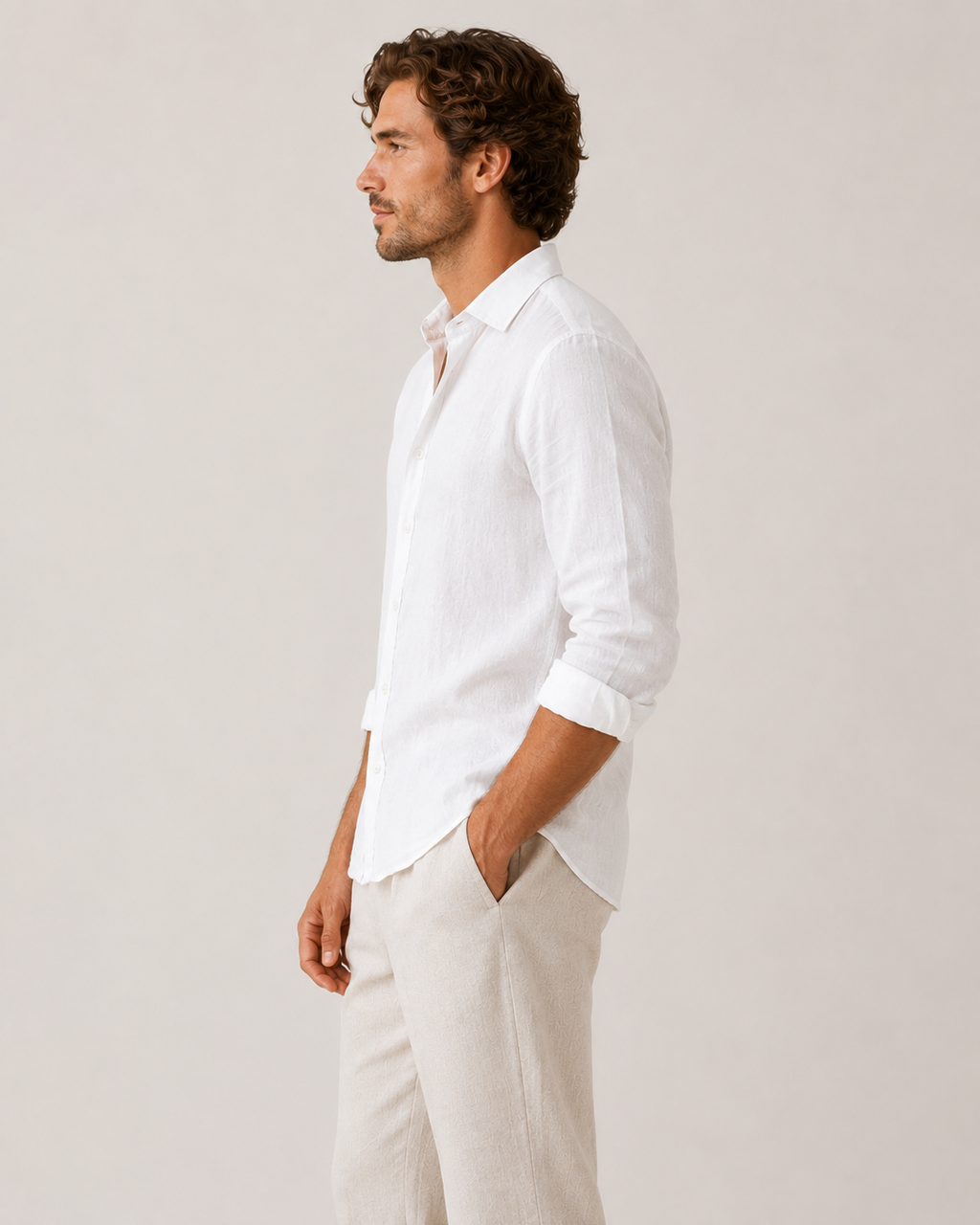Sebastian Relaxed Linen-Blend Button Shirt