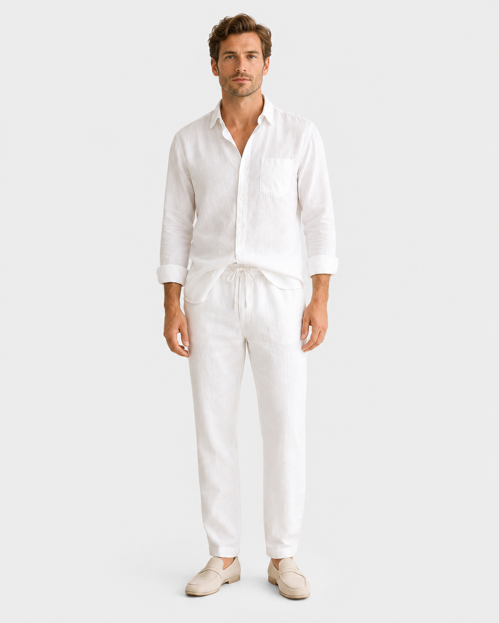 Adrian Relaxed Linen Shirt and Trouser Set