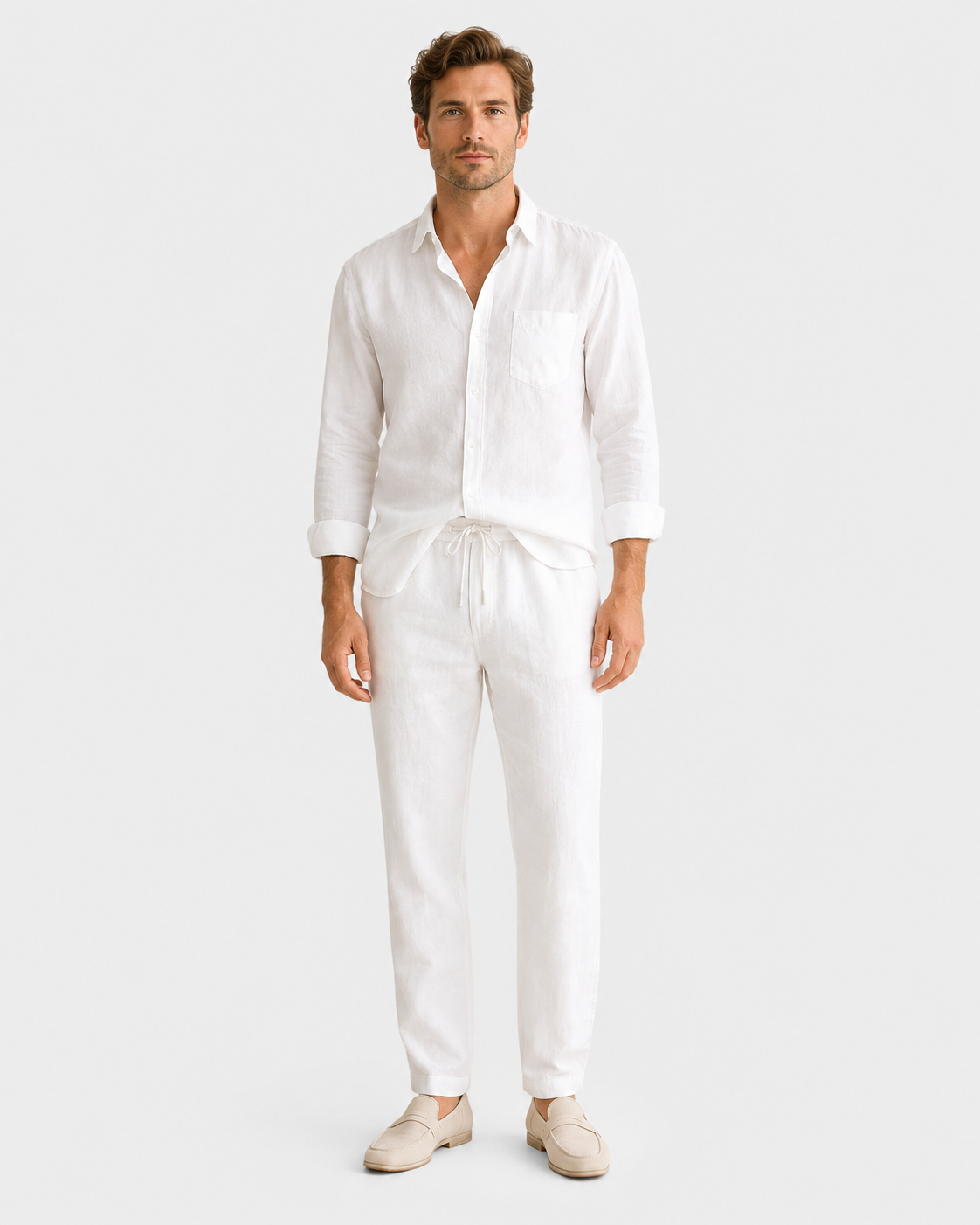 Adrian Relaxed Linen Shirt and Trouser Set