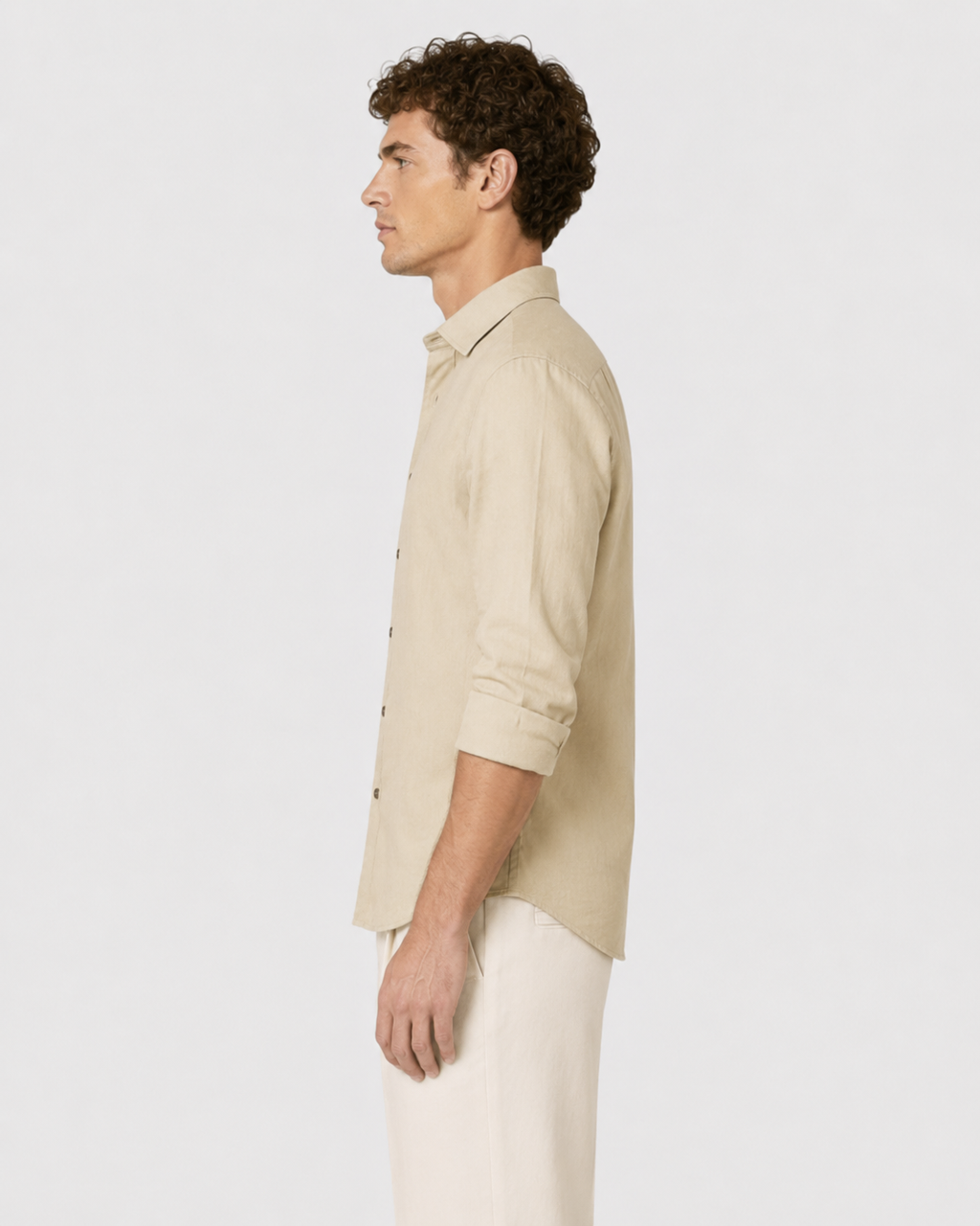 Rhys Relaxed Long-Sleeve Linen Button Shirt