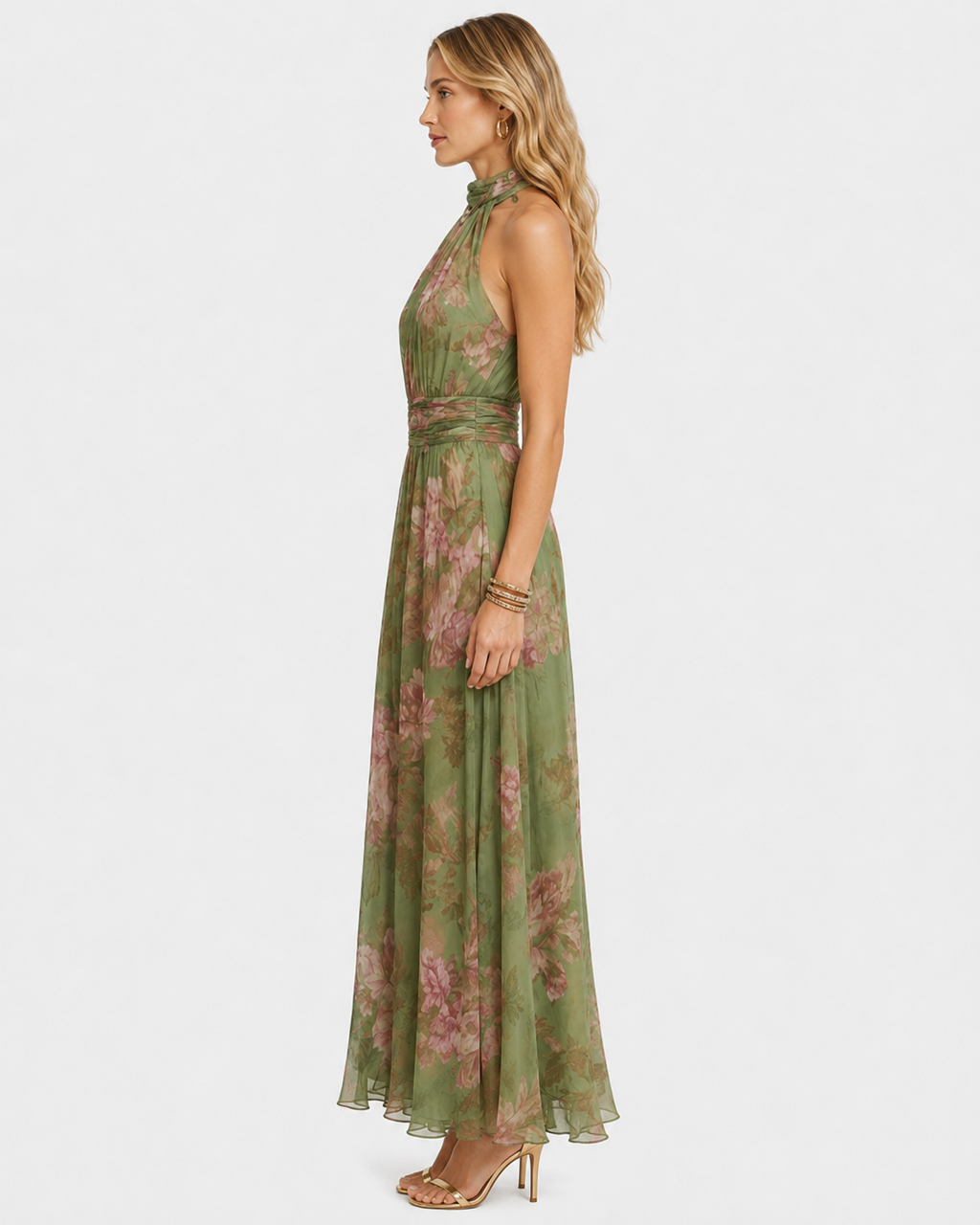 Seraphina Floral Halter Maxi Dress