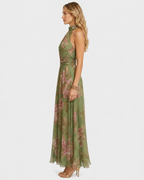 Seraphina Floral Halter Maxi Dress