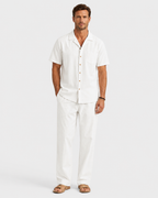Arlen Camp Collar Shirt and Trousers Set