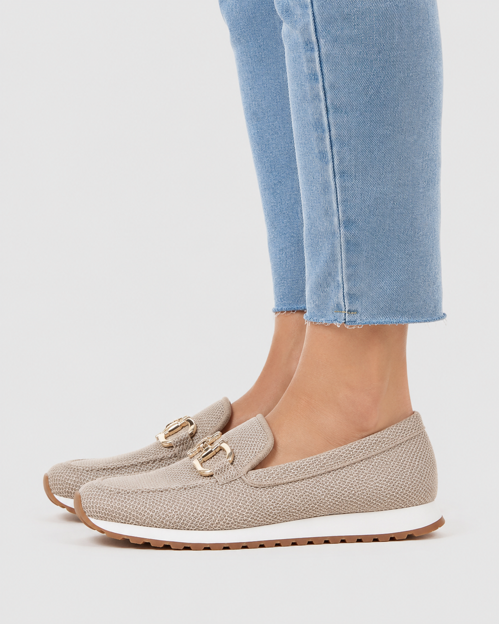 Sophie Slip On Horsebit Knit Loafer Sneakers