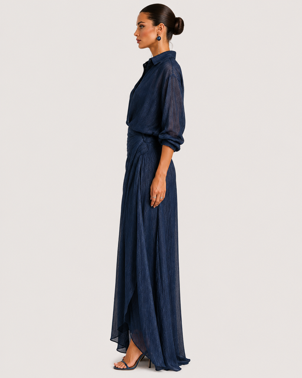 Seraphina Draped Two-Piece Maxi Set