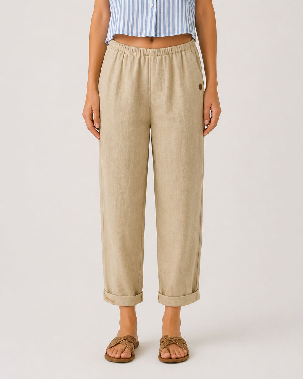 Maeve Linen Relaxed Everyday Trousers