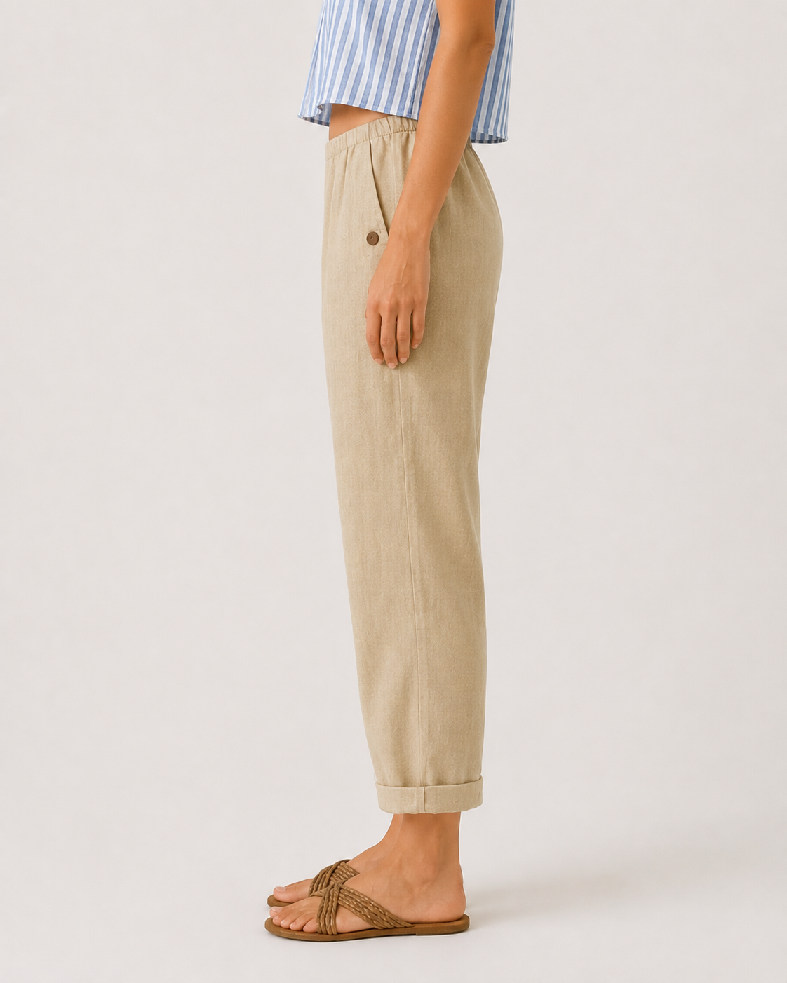 Maeve Linen Relaxed Everyday Trousers