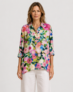 Margot Floral Printed Lightweight Long Sleeve Blouse