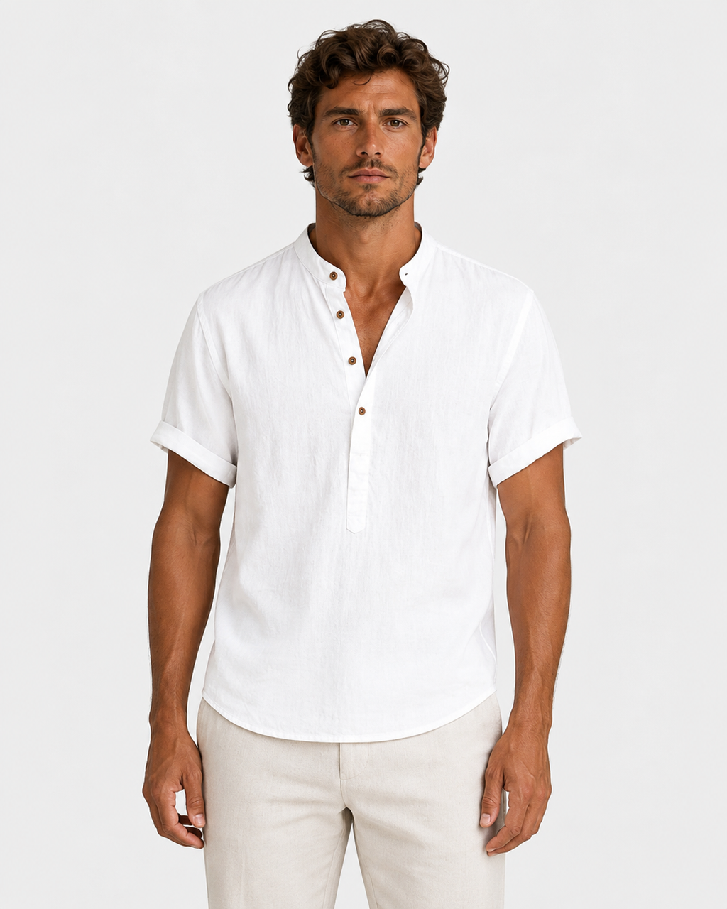 Lucas Men's Summer Casual Linen Relaxed Shirt