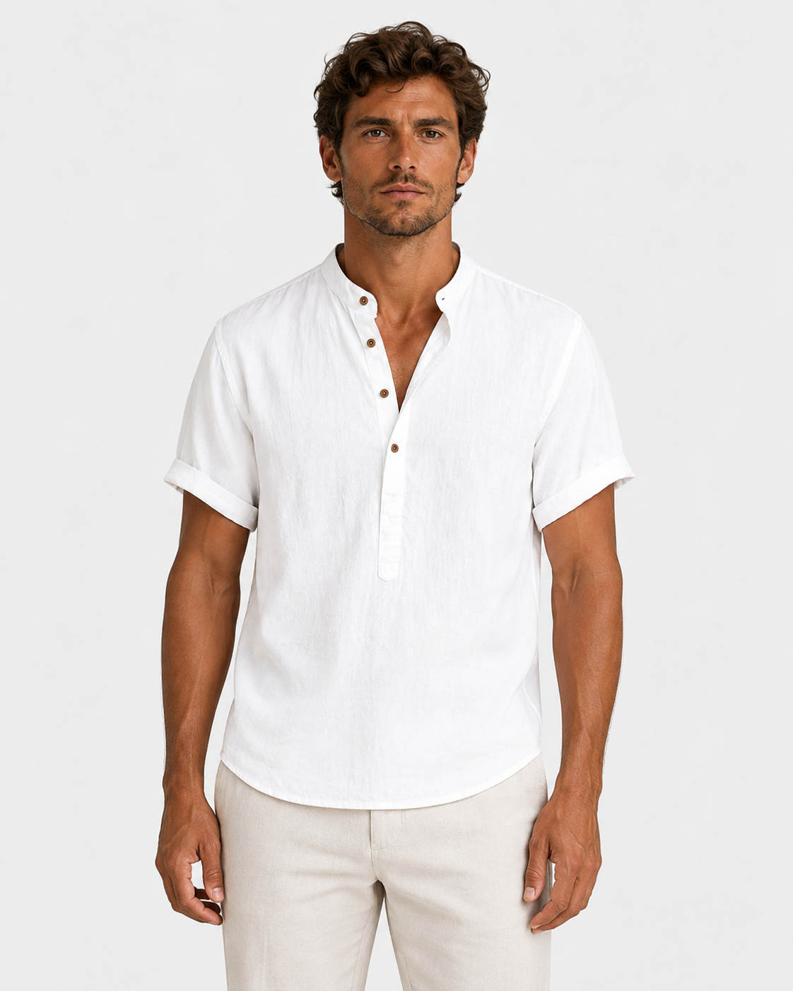 Lucas Men's Summer Casual Linen Relaxed Shirt
