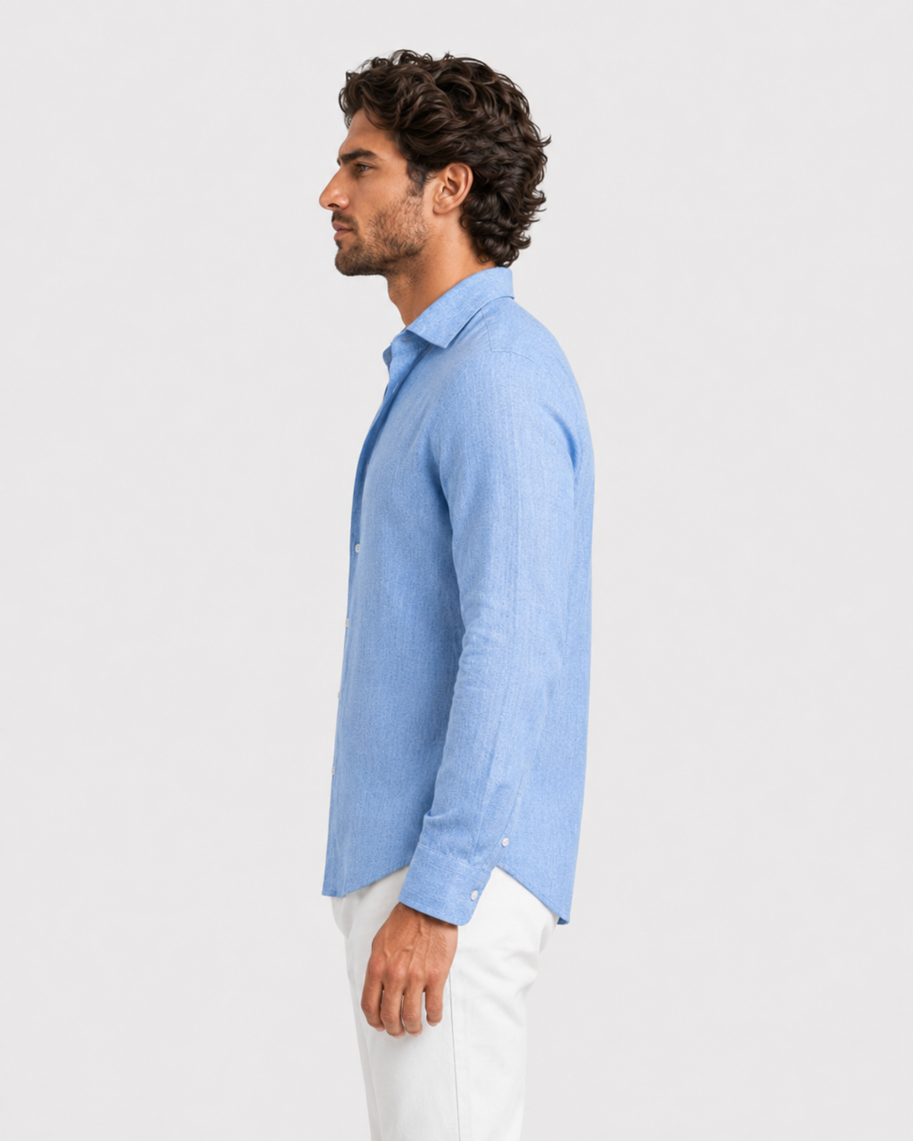 Oliver Men's Casual Breathable Summer Linen Shirt