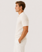 Sebastian Men's Slim Fit Ribbed Knit Short-Sleeve Polo Shirt