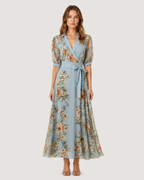 Isabelle Floral Wrap Maxi Dress