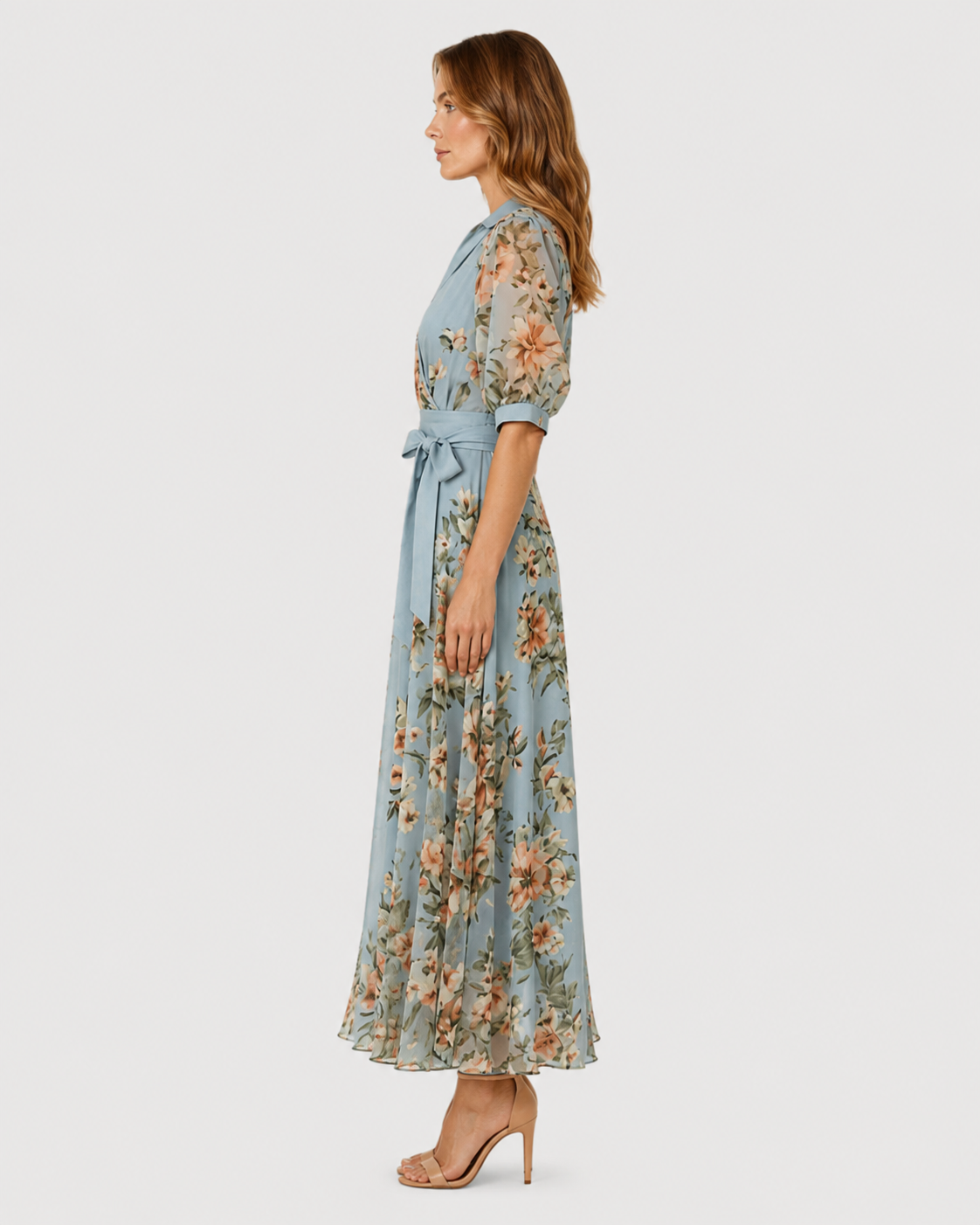 Isabelle Floral Wrap Maxi Dress