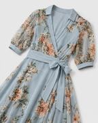 Isabelle Floral Wrap Maxi Dress