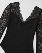 Celeste Lace Long-Sleeve Bodysuit