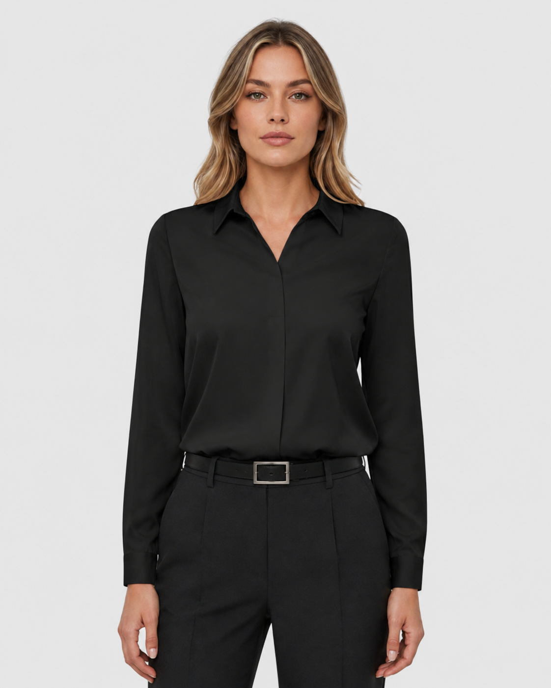 Marielle Long-Sleeve Office Blouse