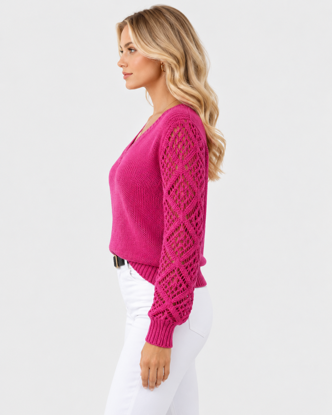 Astrid Elegant V-Neck Knit Sweater